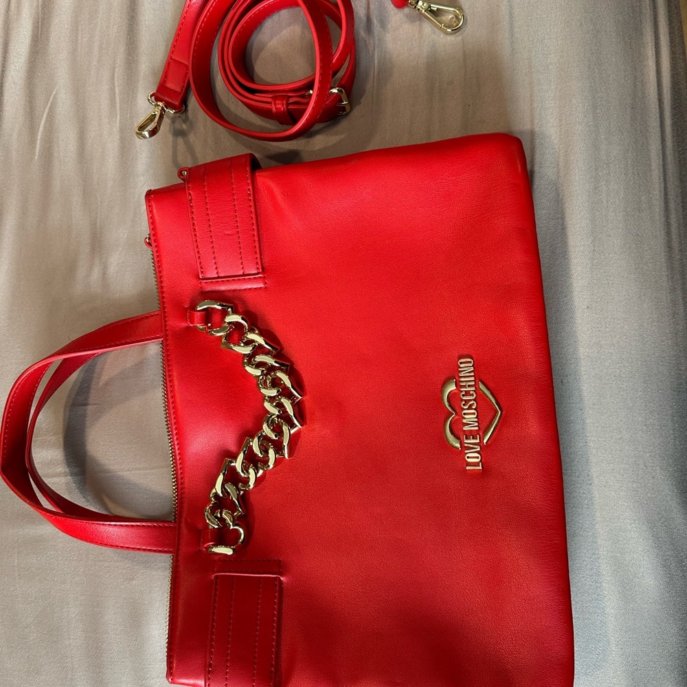 Red moshino purse